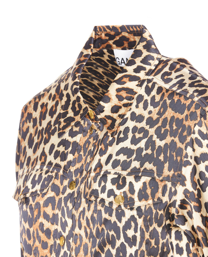 Ganni Shirts Multicolour Viscose