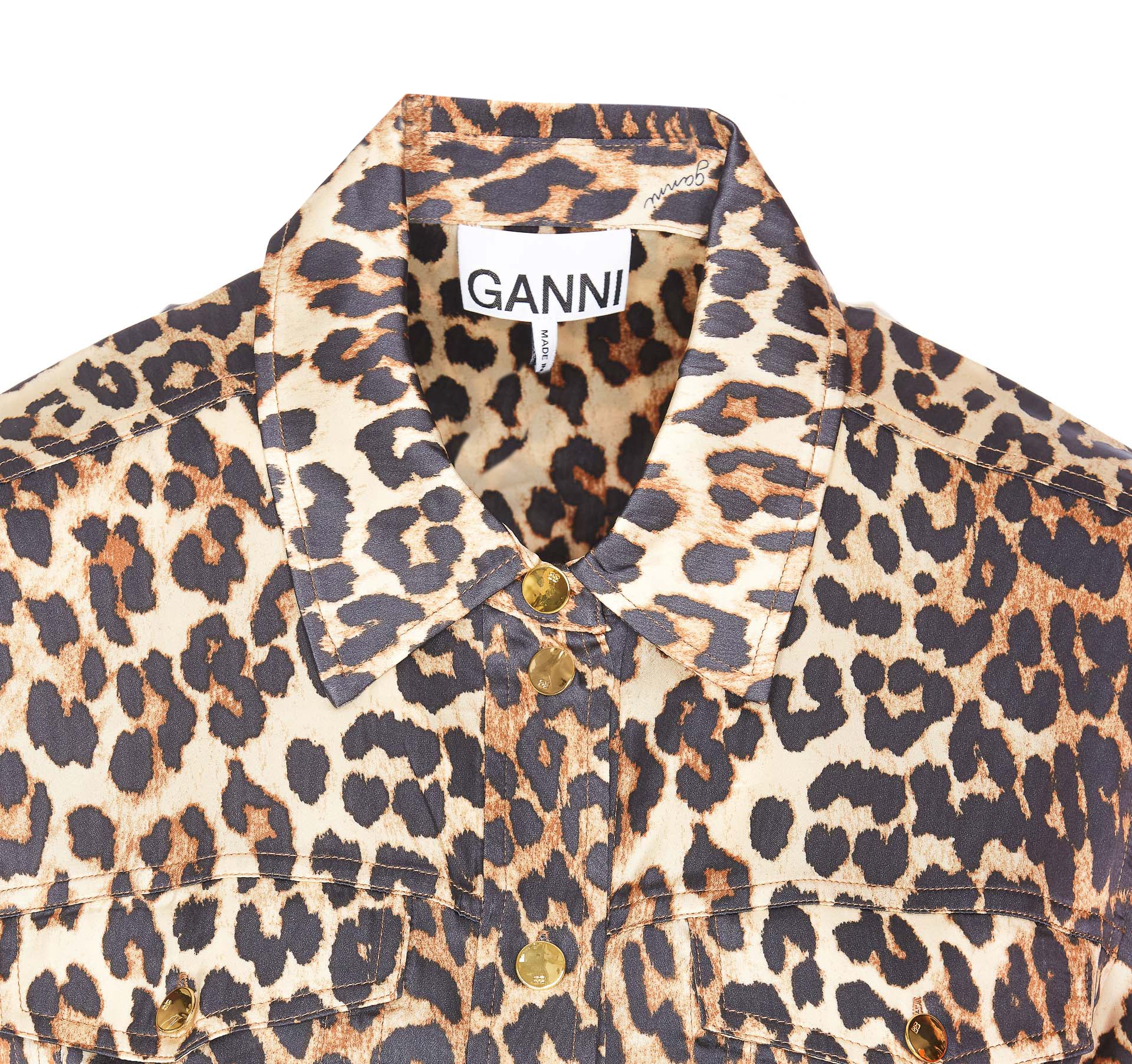 Ganni Shirts Multicolour Viscose