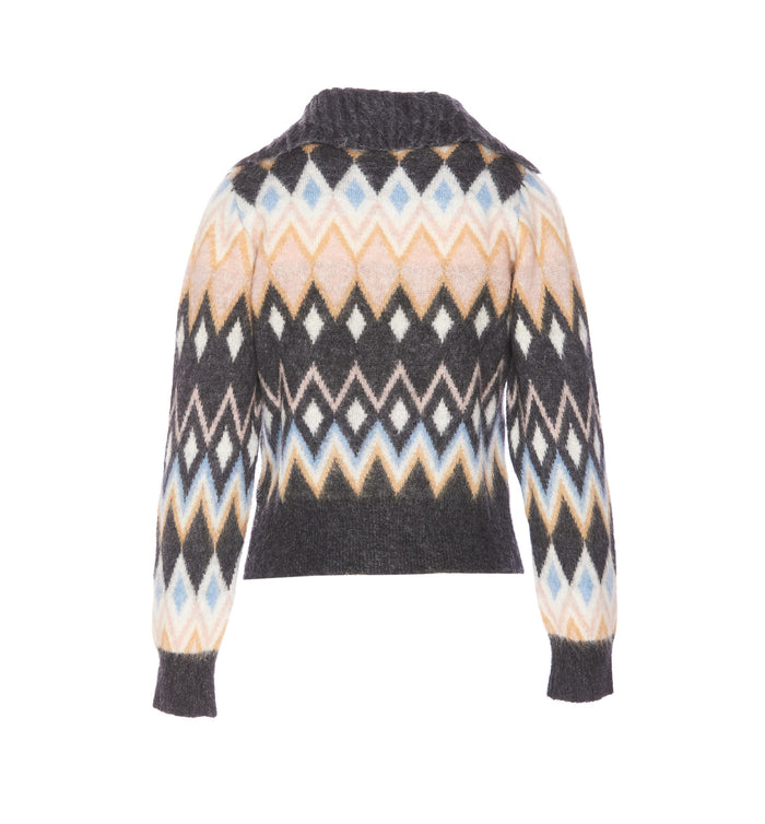 Ganni Sweaters Black Polyamide