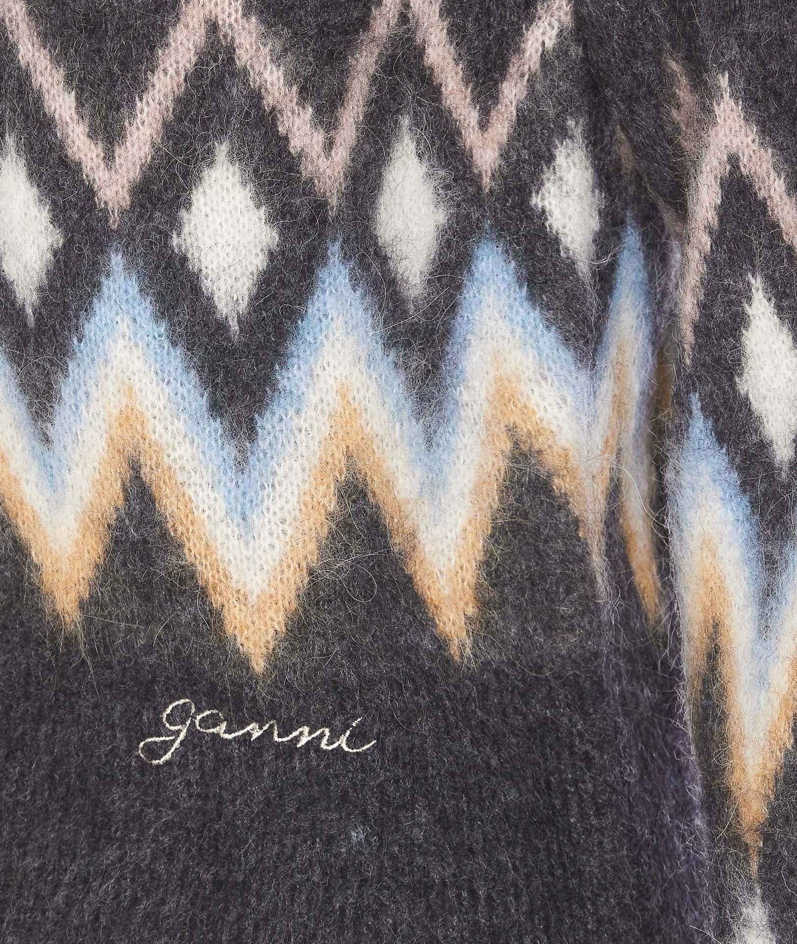 Ganni Sweaters Black Polyamide