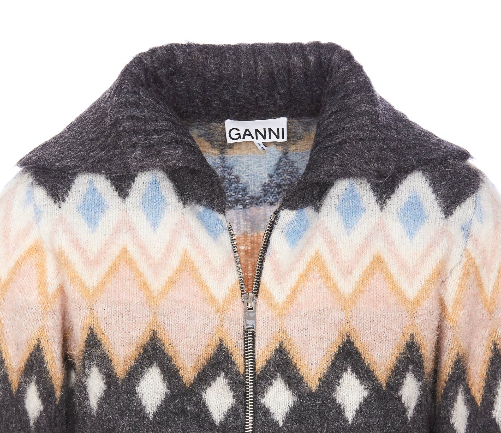 Ganni Sweaters Black Polyamide