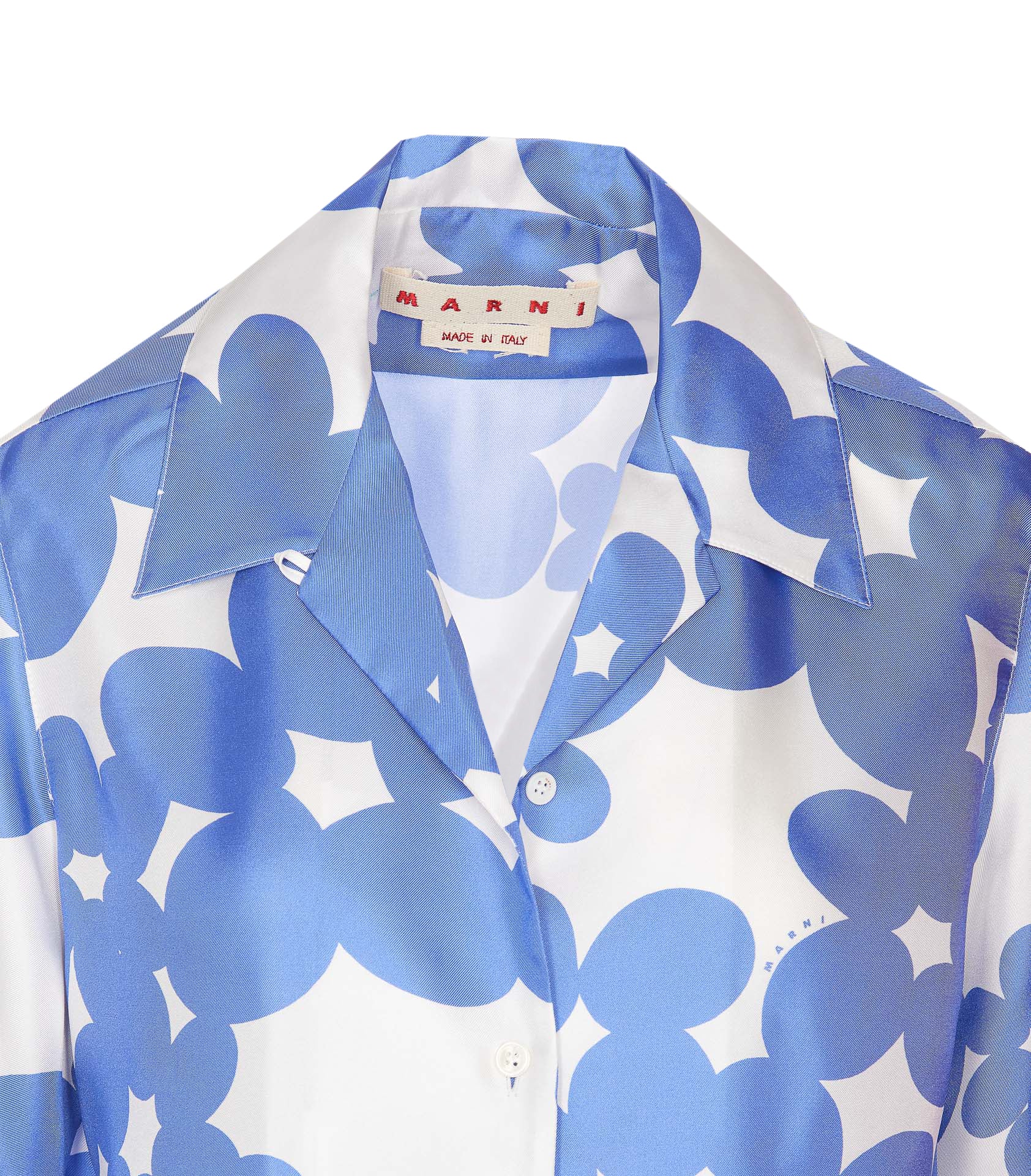 Marni Shirts Blue Silk