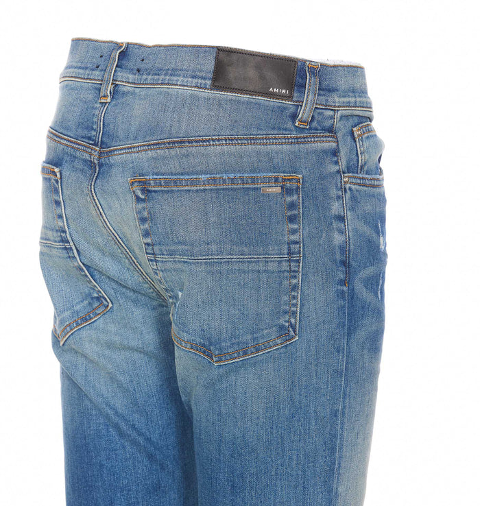 Amiri Jeans Blue Cotton