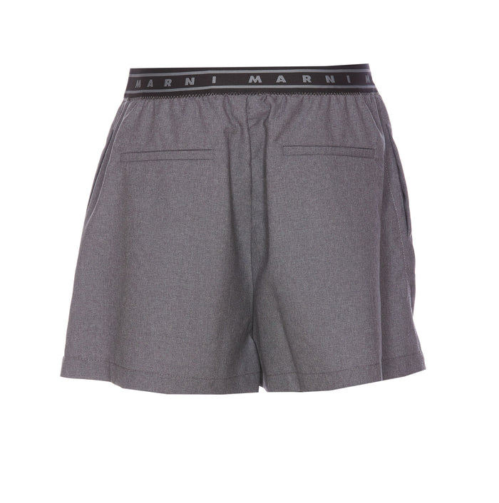 Marni Shorts Grey Virgin Wool