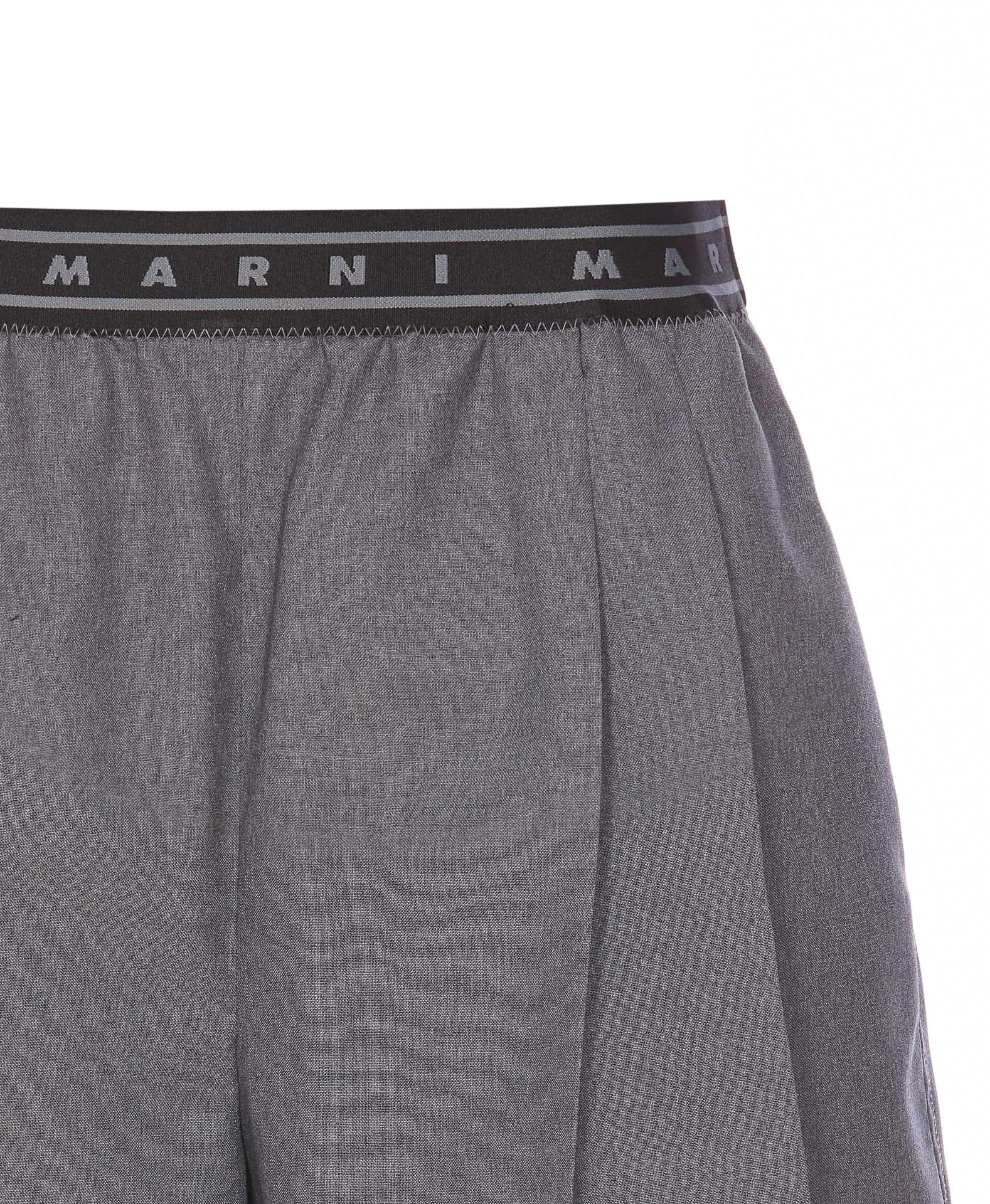 Marni Shorts Grey Virgin Wool