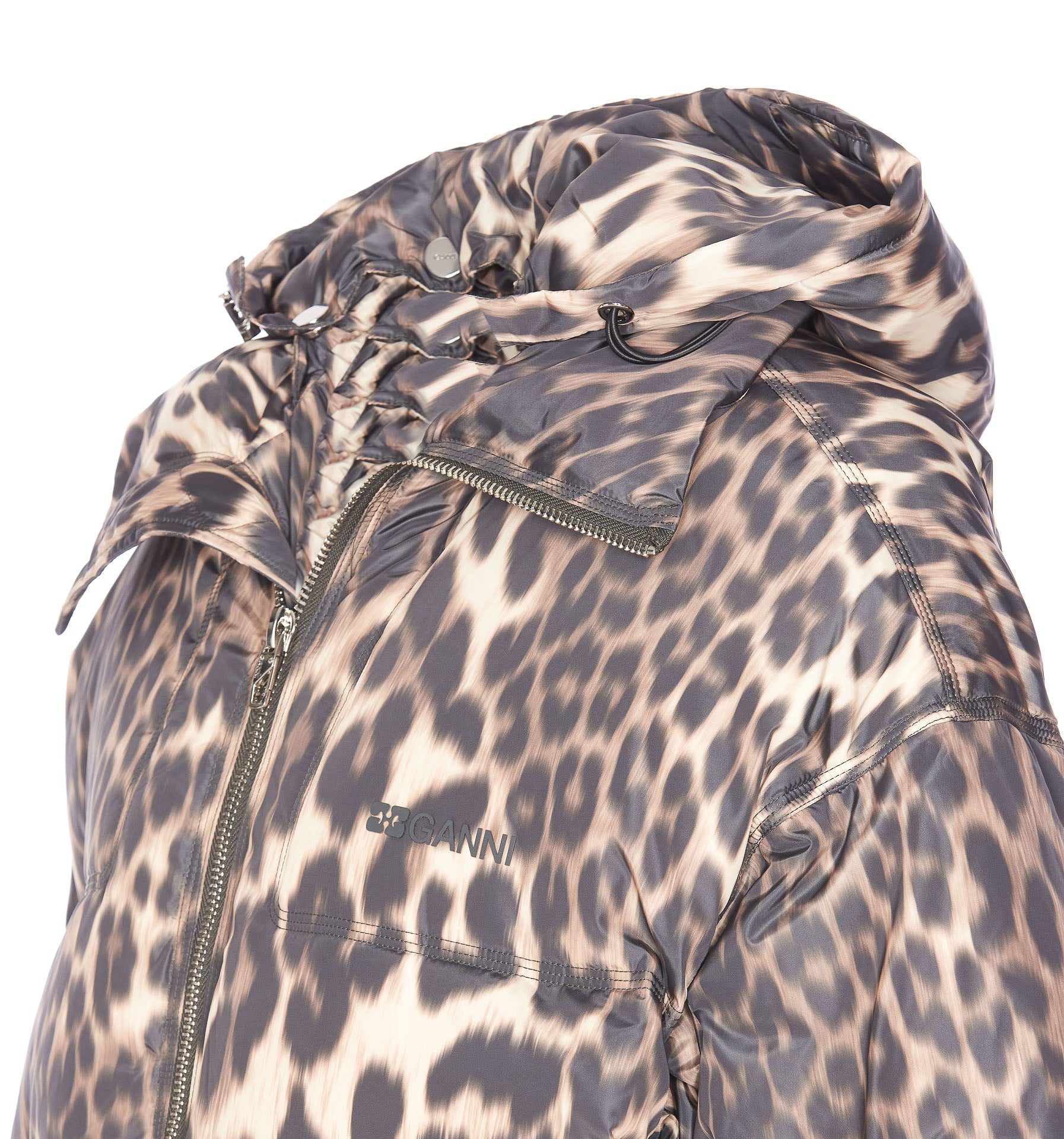 Ganni Coats Multicolour Recycled Polyester