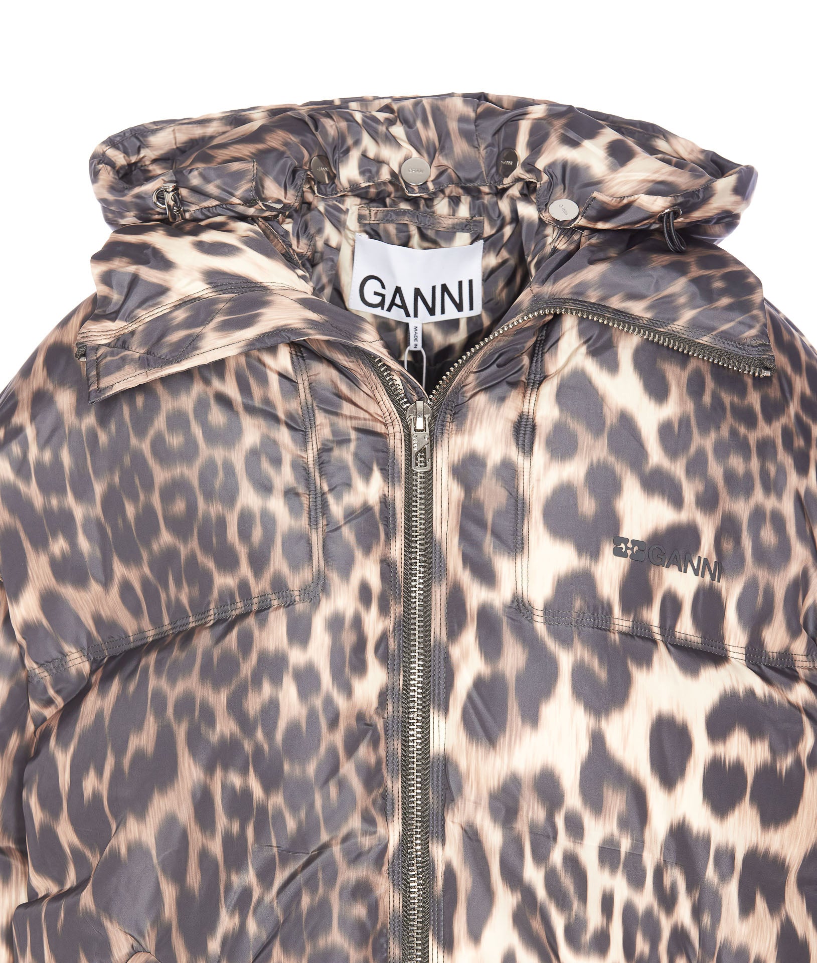 Ganni Coats Multicolour Recycled Polyester