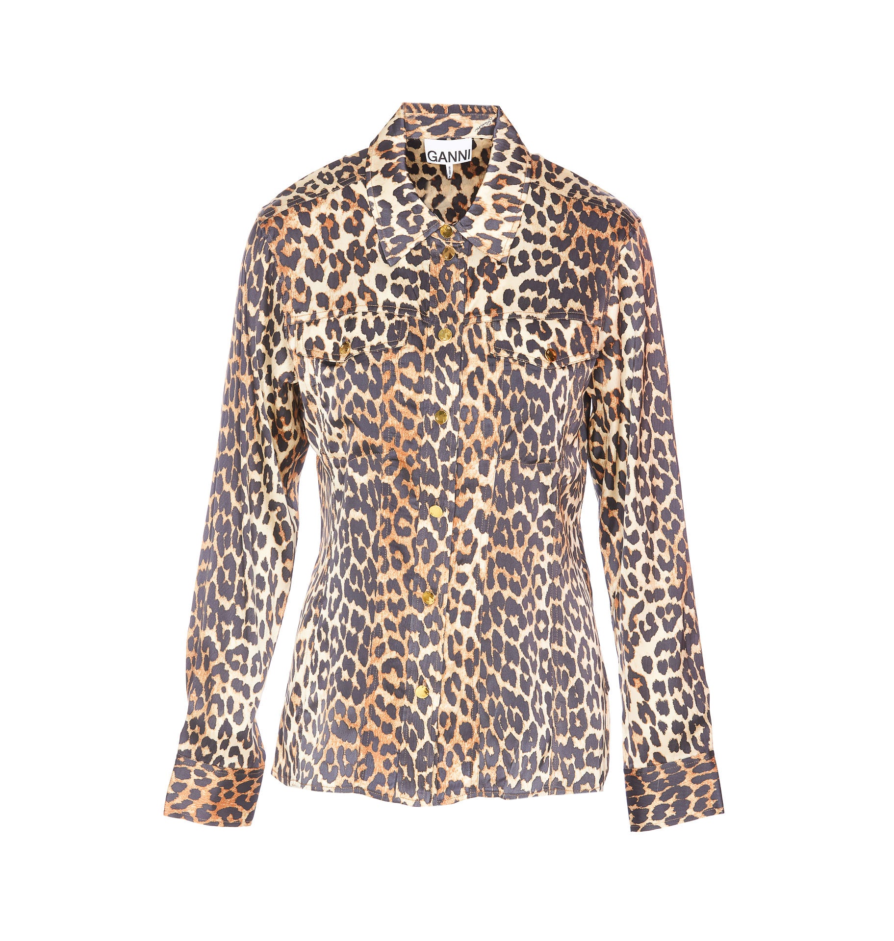 Ganni Shirts Multicolour Viscose