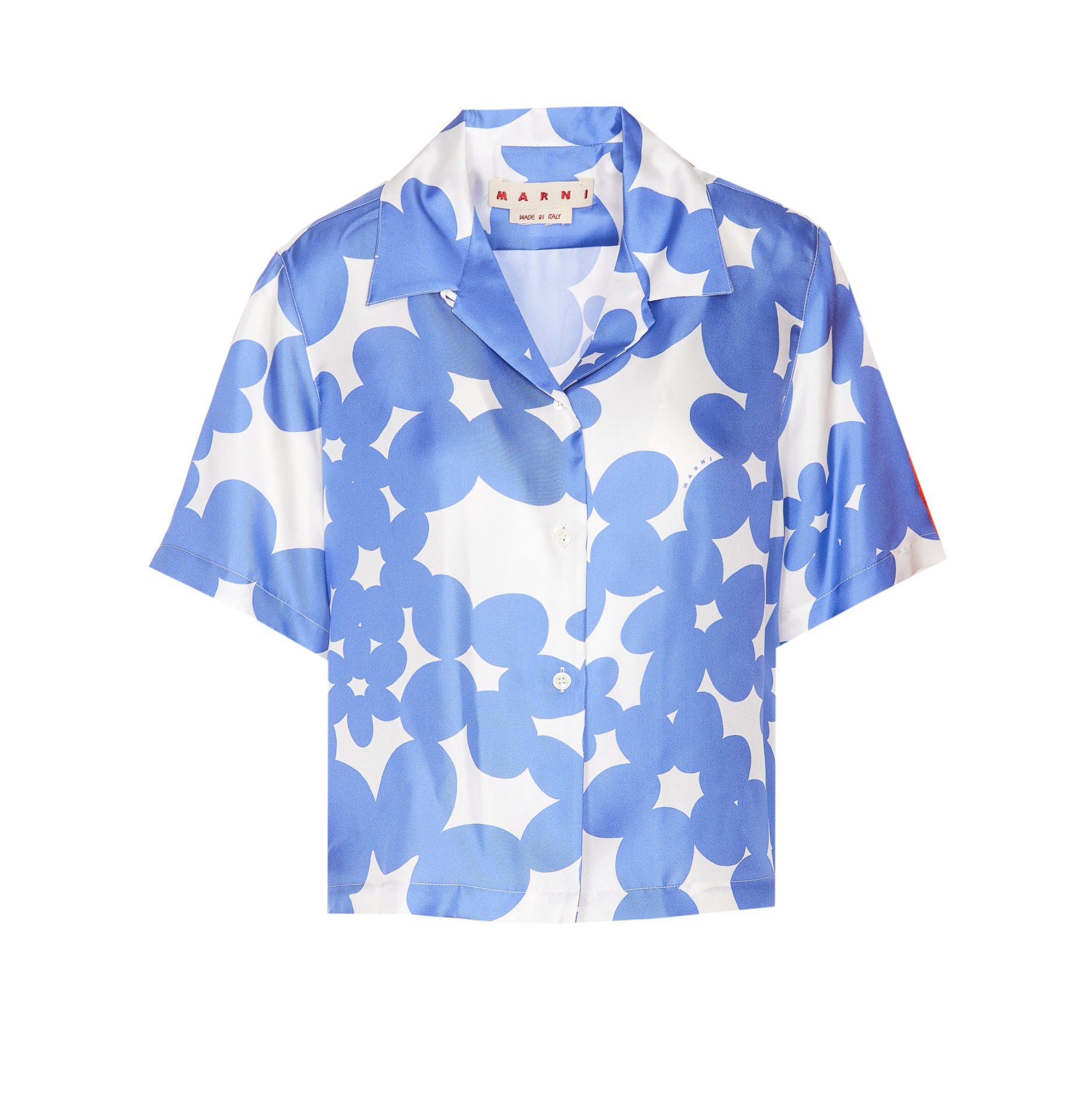Marni Shirts Blue Silk