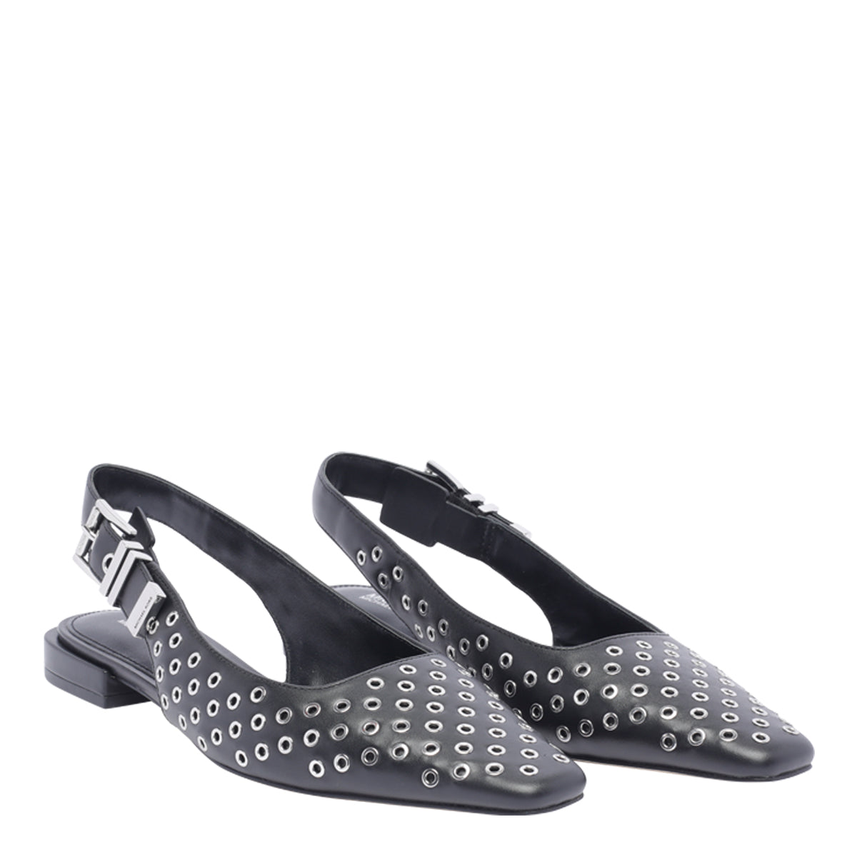 Michael Kors Flat Shoes Black Calf Leather/leather Sole