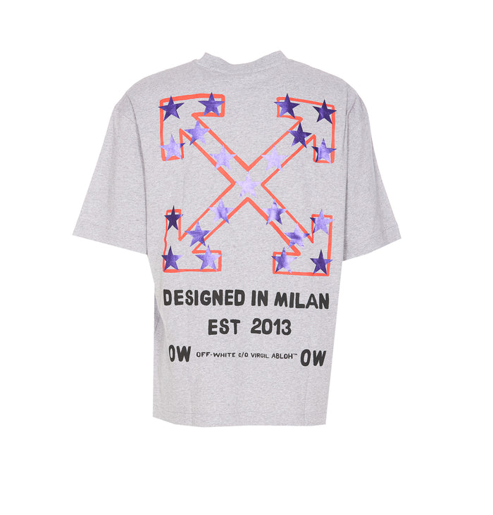 Off White T-Shirts And Polos Grey Cotton