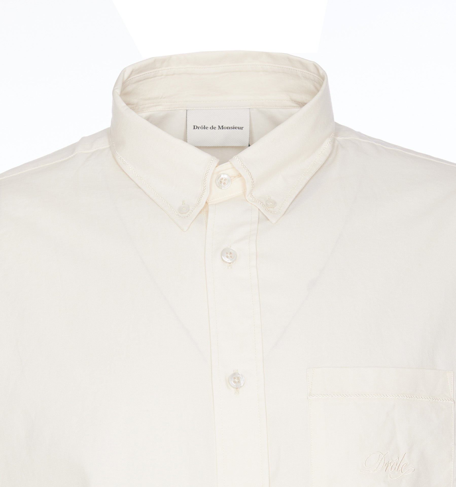 Drole De Monsieur Shirts White Cotton