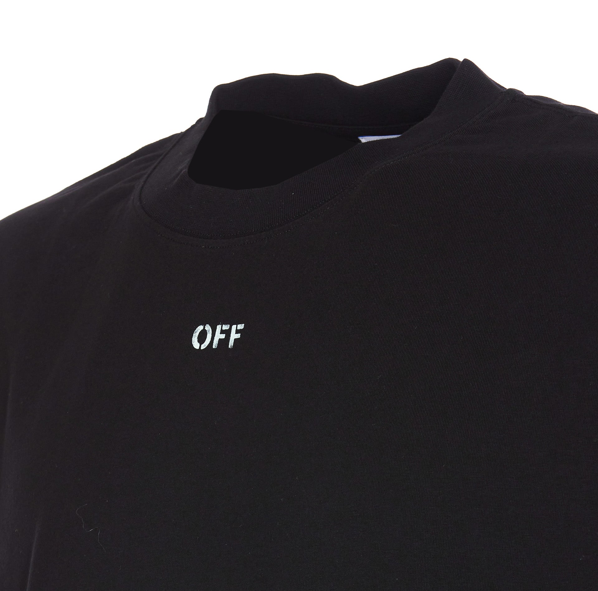 Off White T-Shirts And Polos Black Cotton