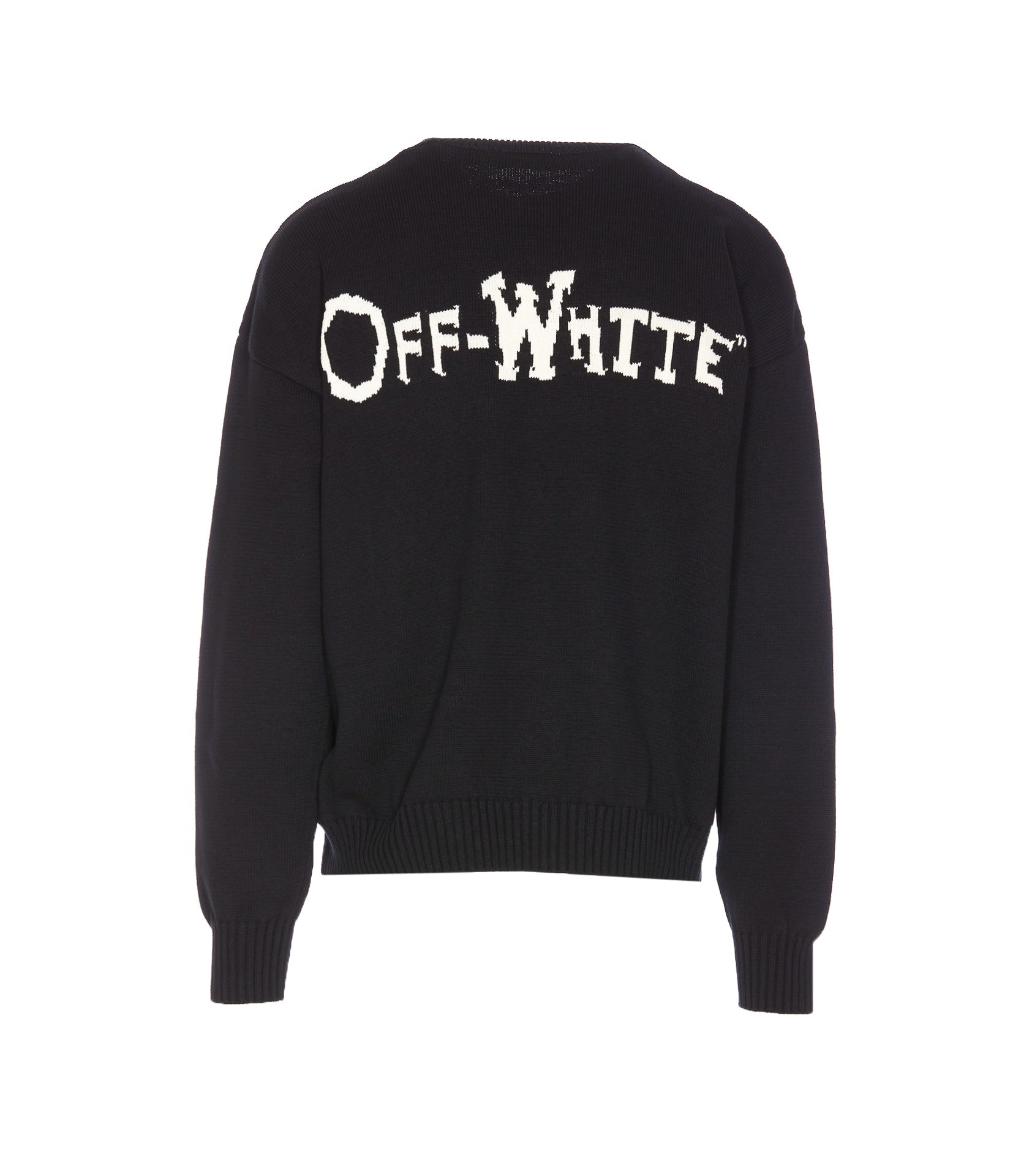 Off White Sweaters Black Cotton