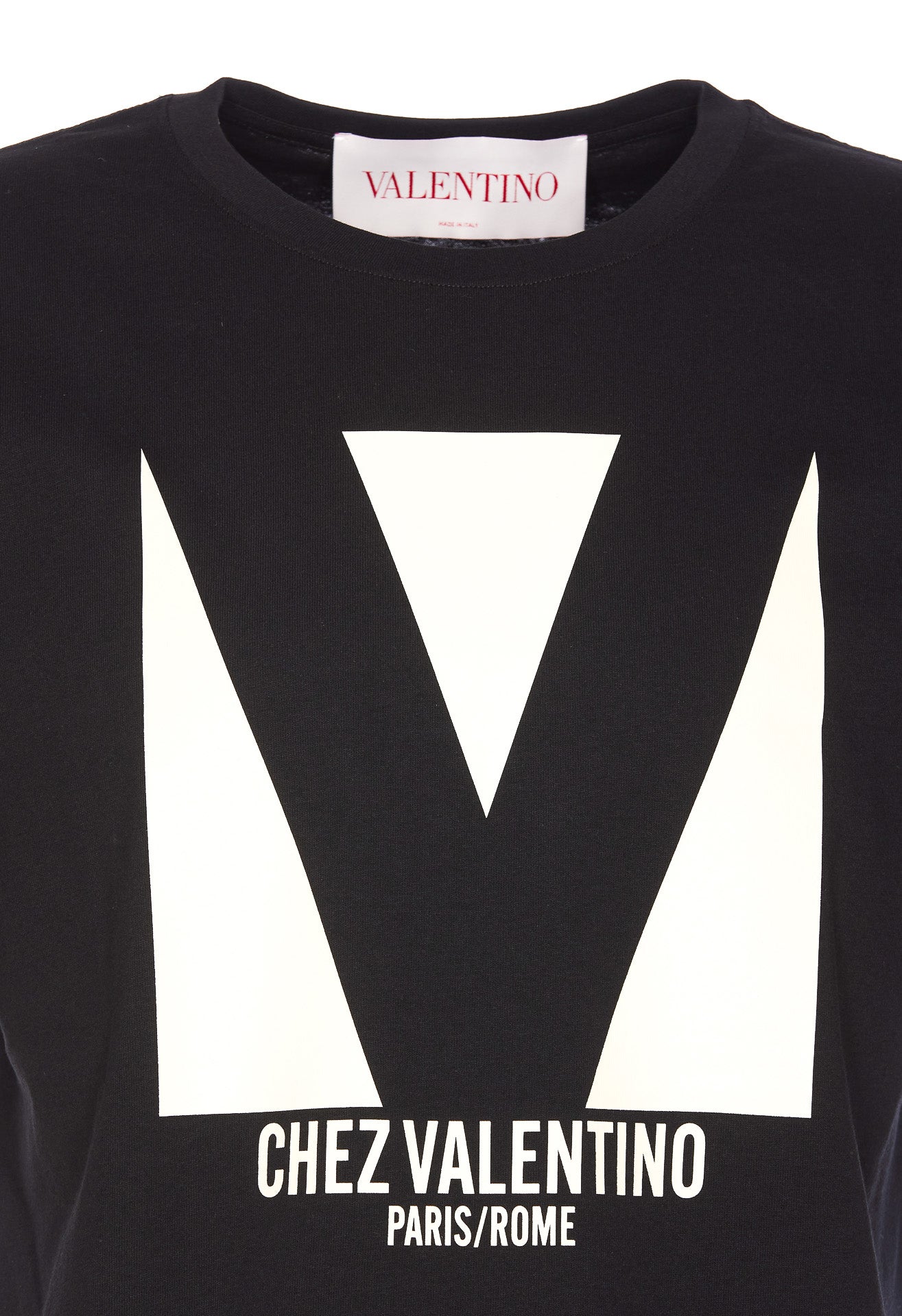 Valentino Garavani T-Shirts And Polos Black Cotton