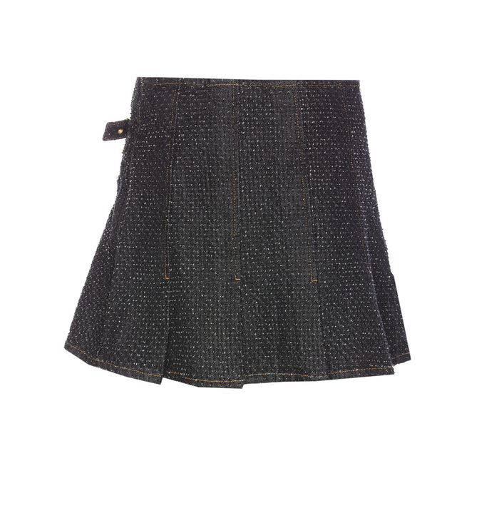 Ganni Skirts Black Organic Cotton