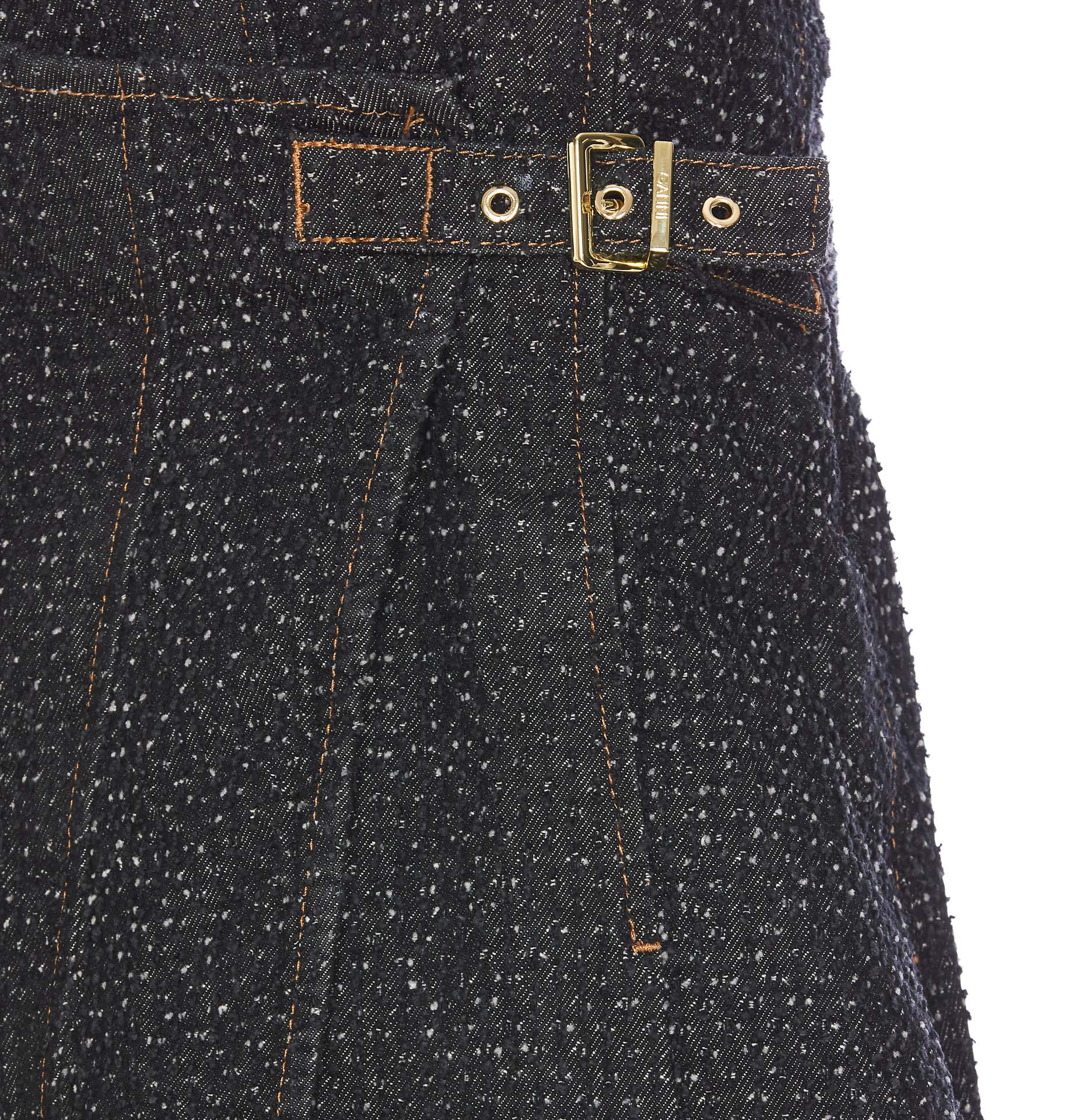 Ganni Skirts Black Organic Cotton
