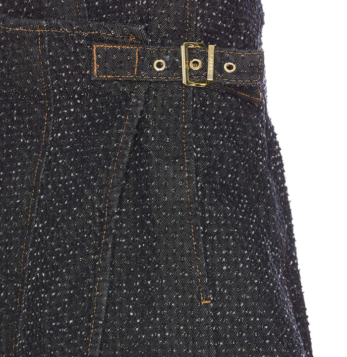Ganni Skirts Black Organic Cotton