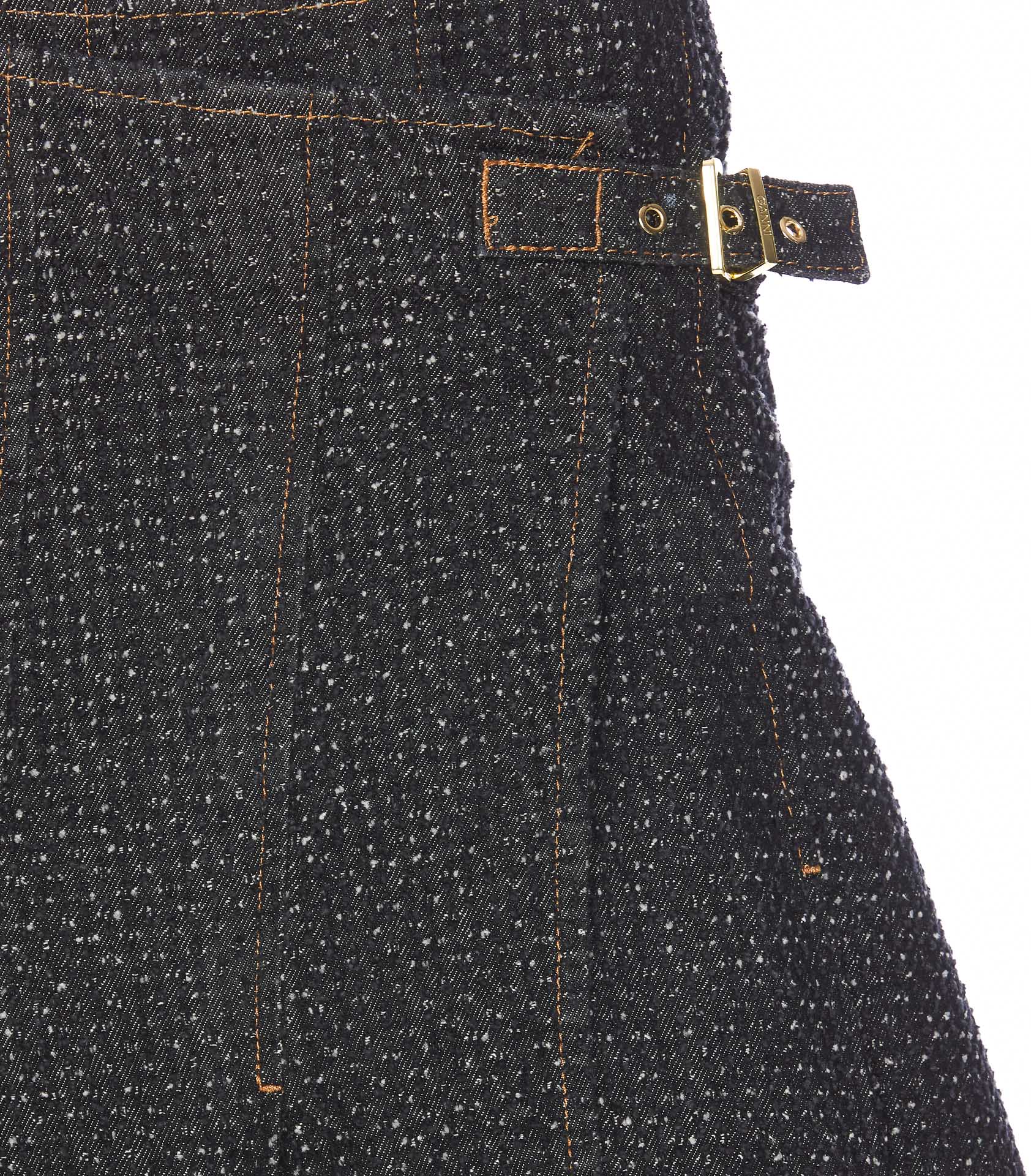 Ganni Skirts Black Organic Cotton