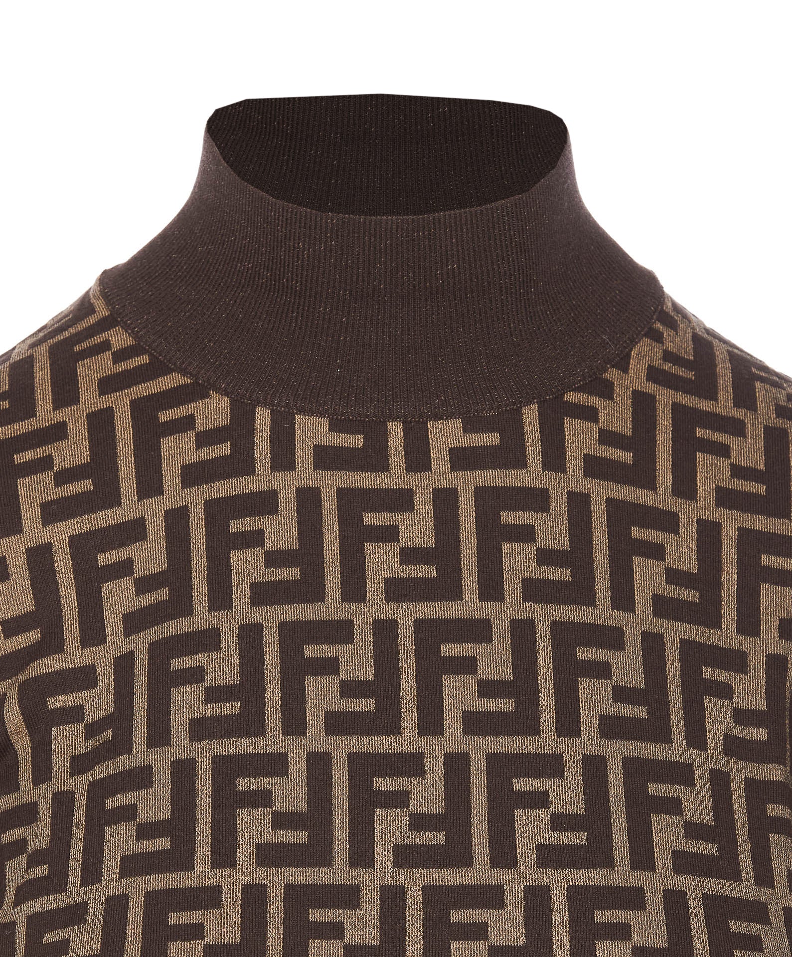 Fendi Sweaters Brown Cotton