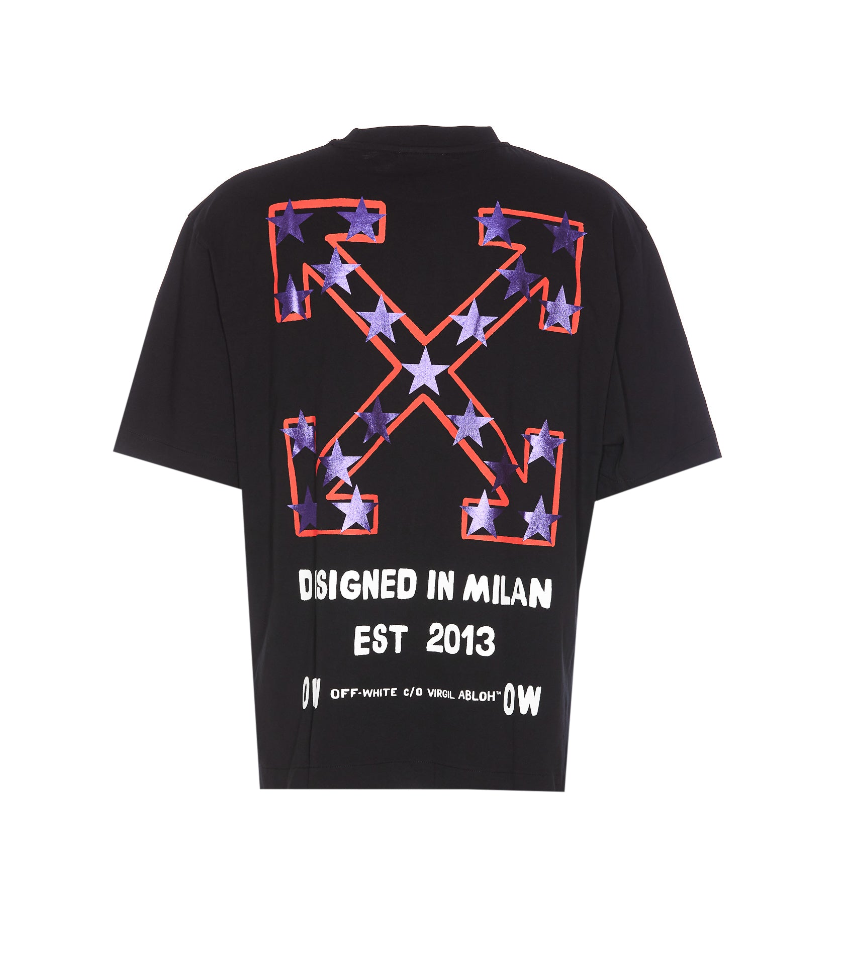 Off White T-Shirts And Polos Black Cotton