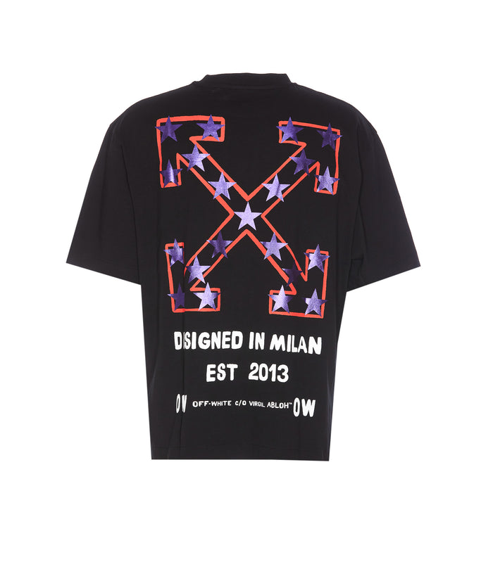 Off White T-Shirts And Polos Black Cotton