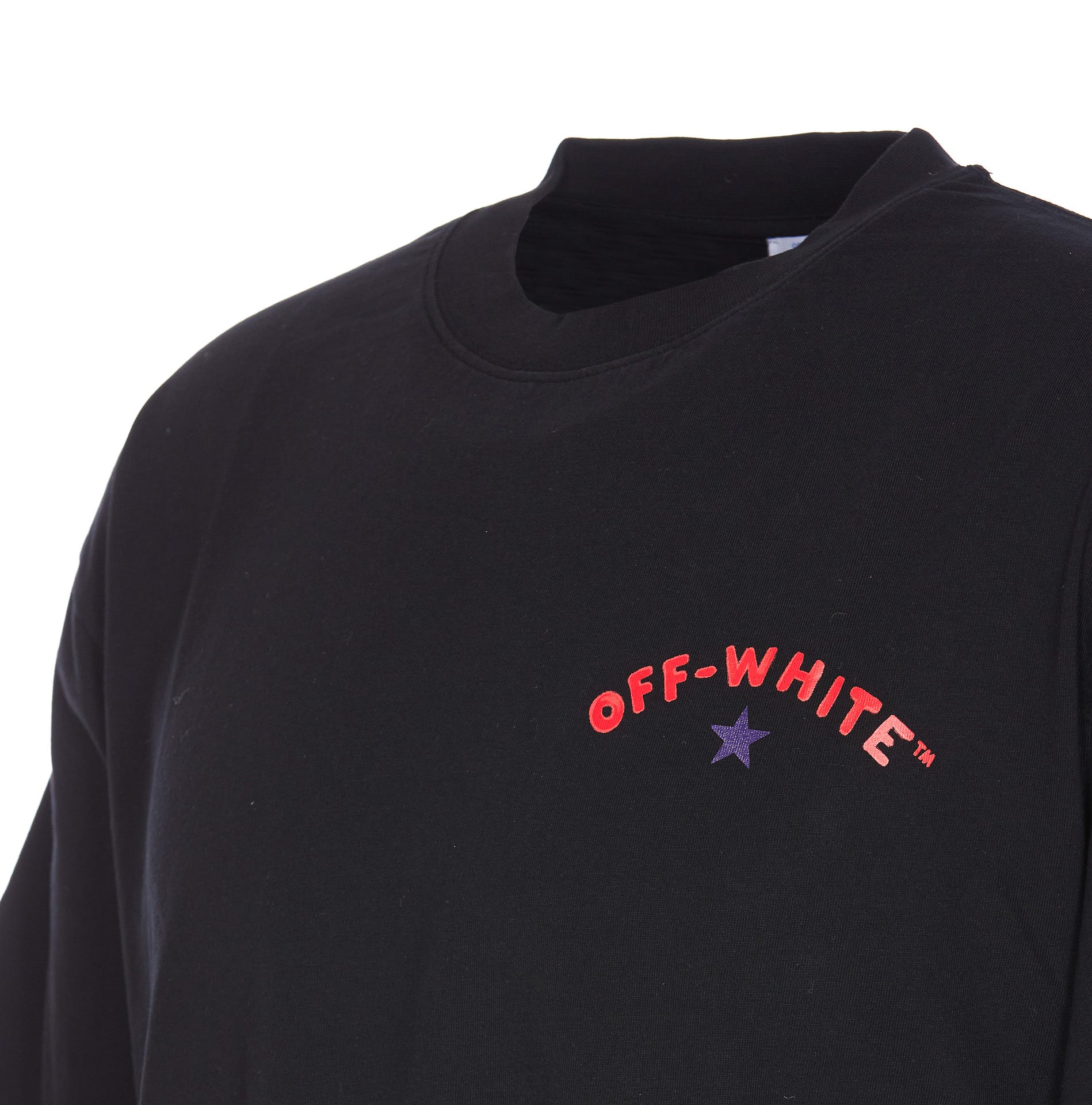 Off White T-Shirts And Polos Black Cotton