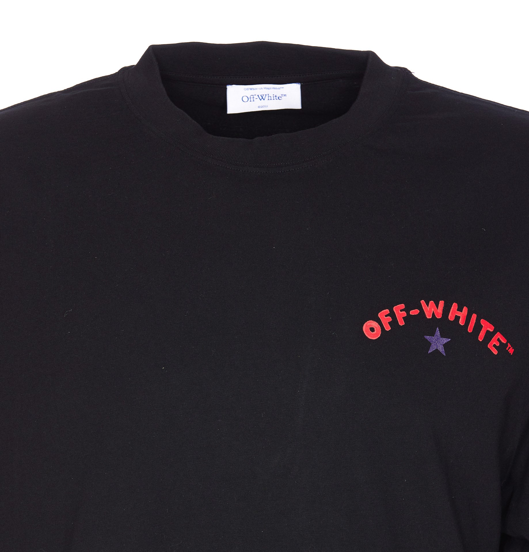 Off White T-Shirts And Polos Black Cotton