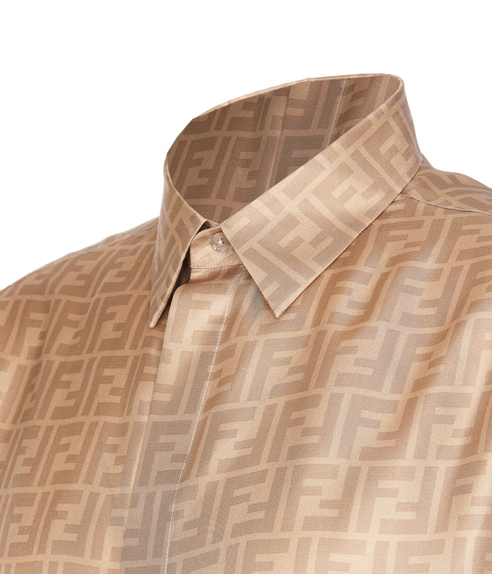 Fendi Shirts Beige Seta