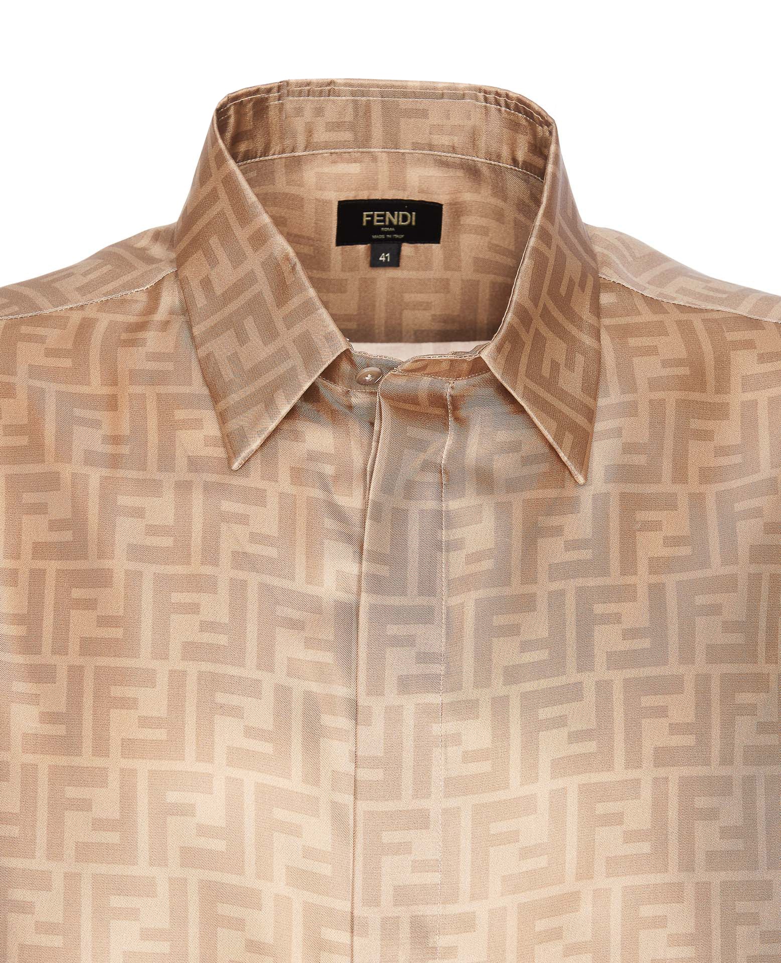 Fendi Shirts Beige Seta