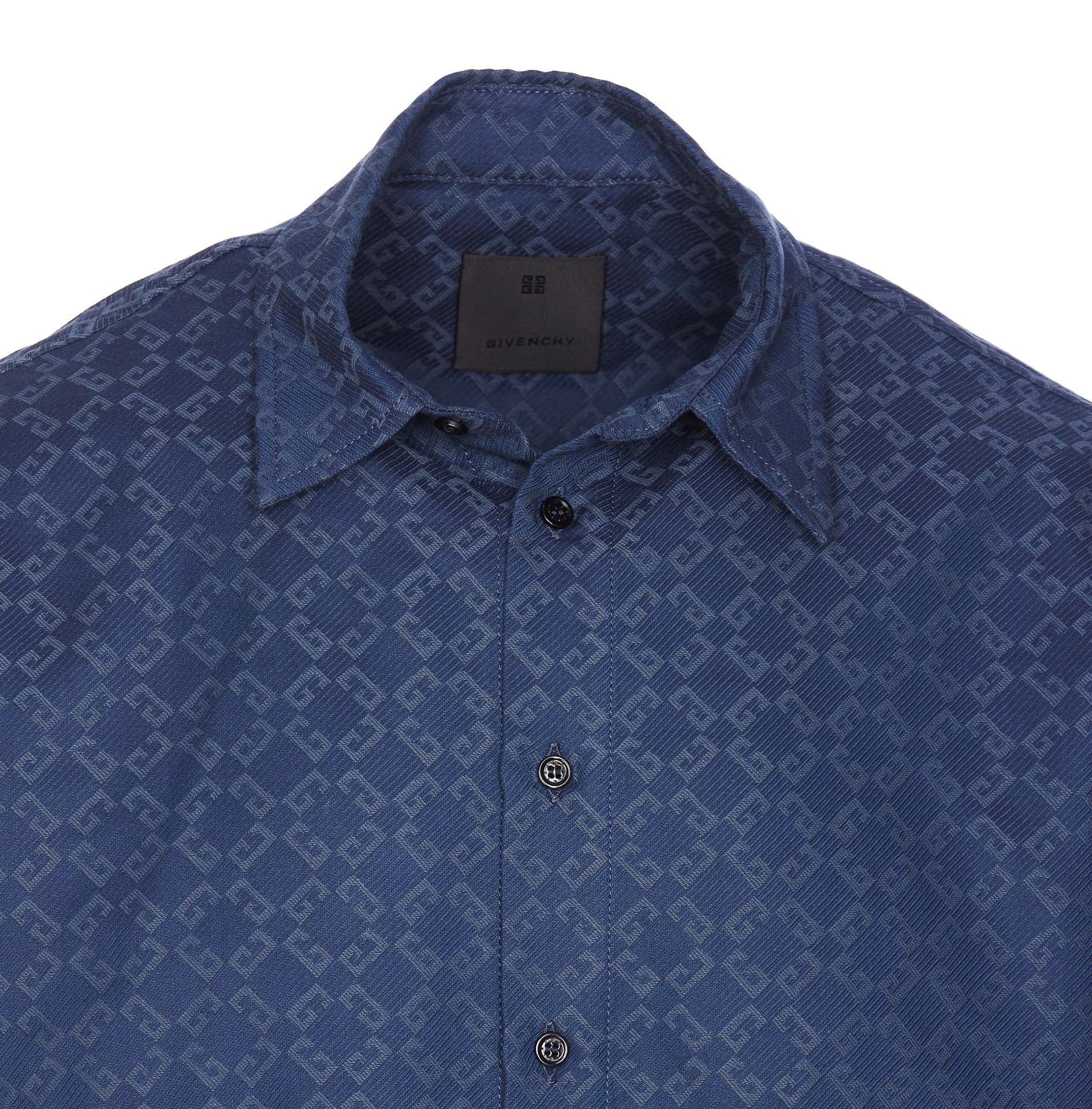 Givenchy Shirts Blue Cotton