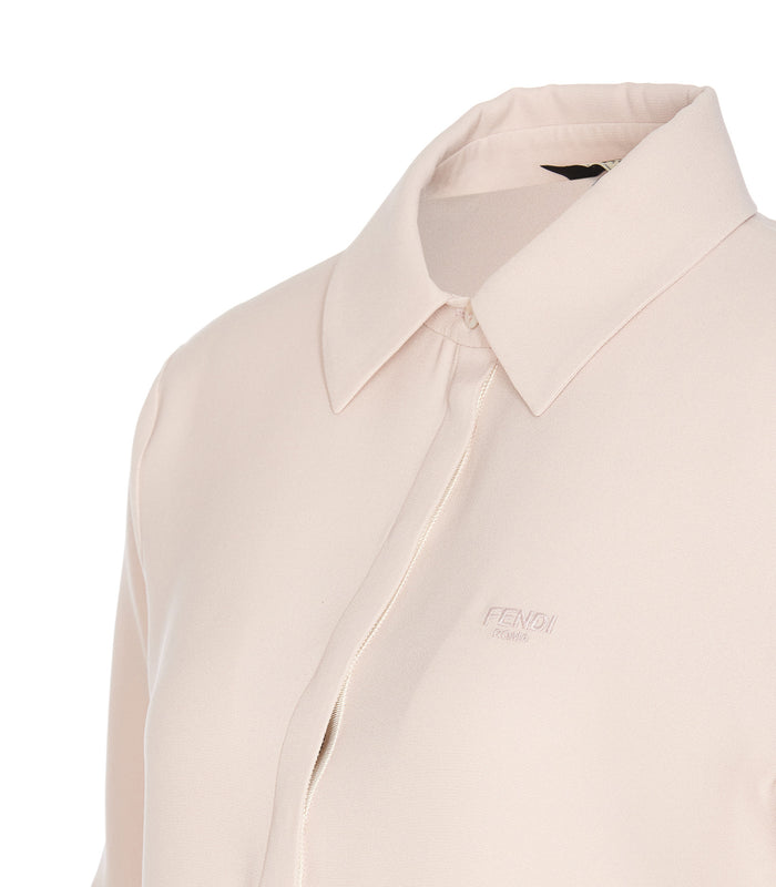 Fendi T-Shirts And Polos White Silk