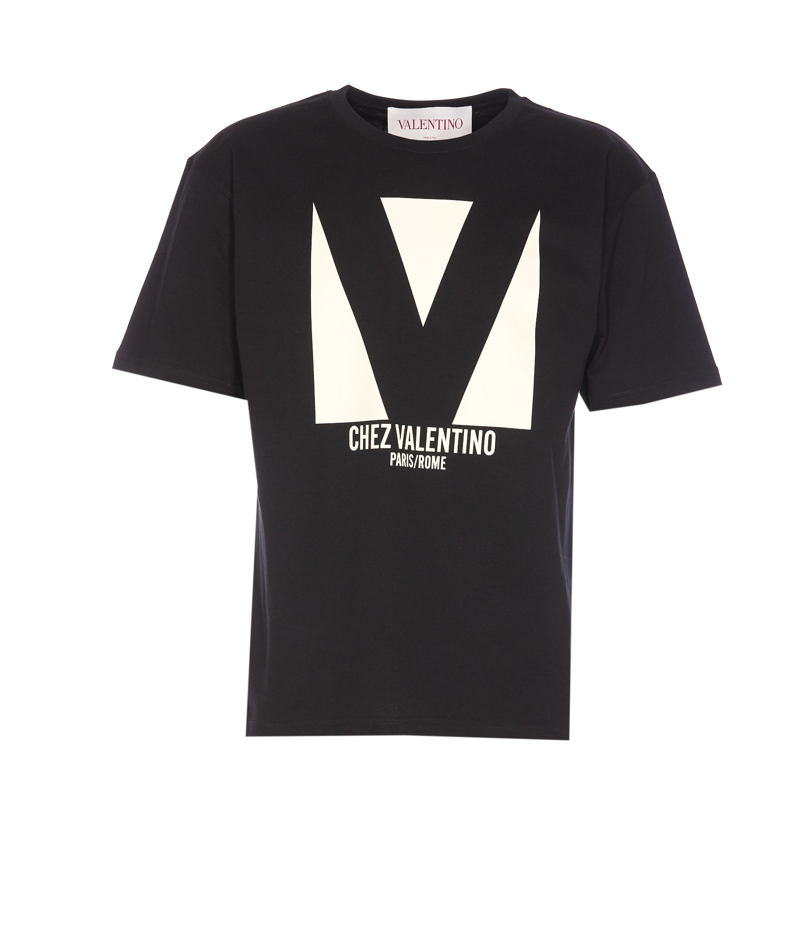 Valentino Garavani T-Shirts And Polos Black Cotton