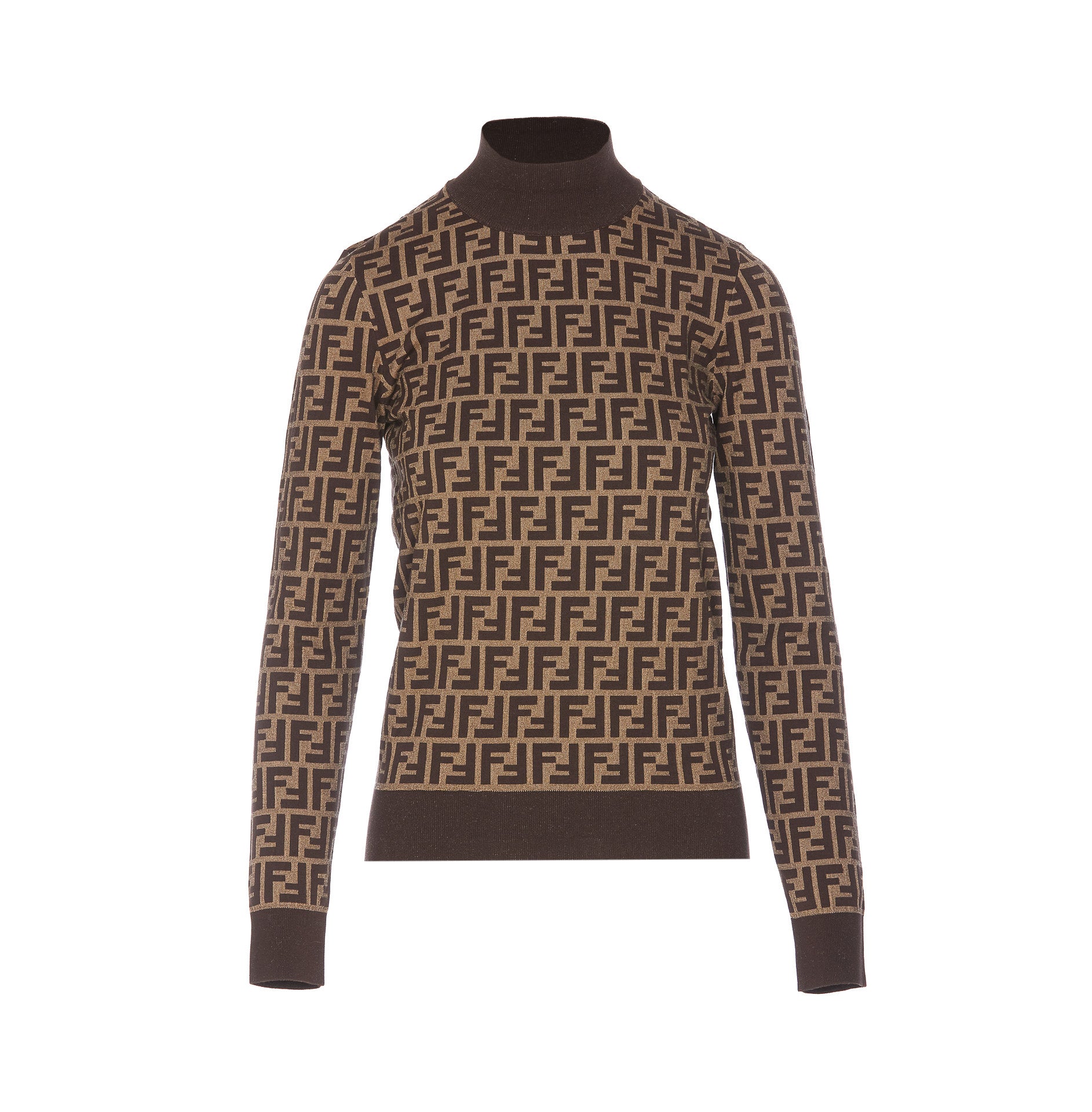 Fendi Sweaters Brown Cotton