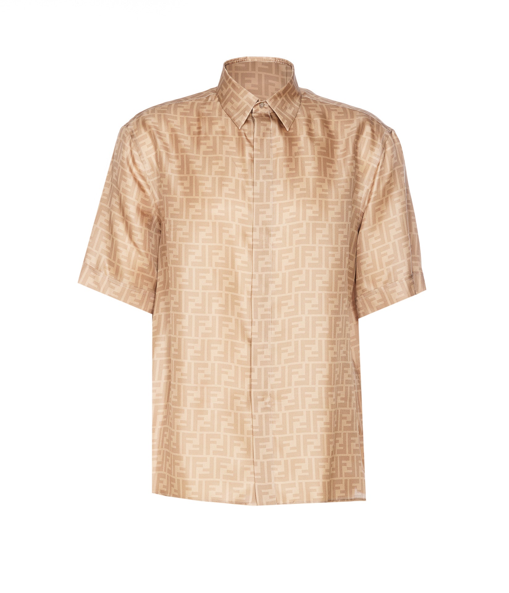 Fendi Shirts Beige Seta