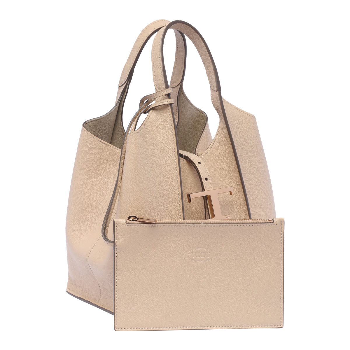 Tods Bags Beige Calf Leather