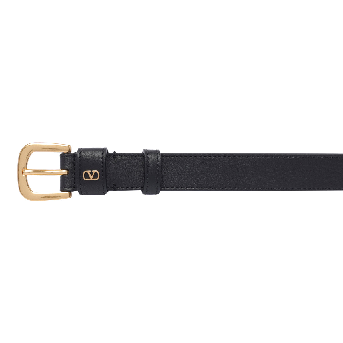 Valentino Garavani Belts Black Calf Leather