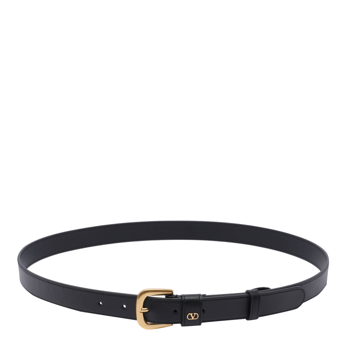 Valentino Garavani Belts Black Calf Leather