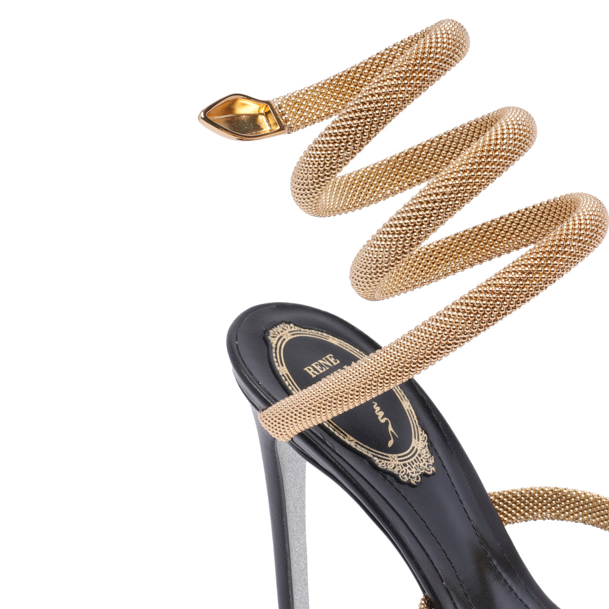 René Caovilla Sandals Black Brass/leather Sole