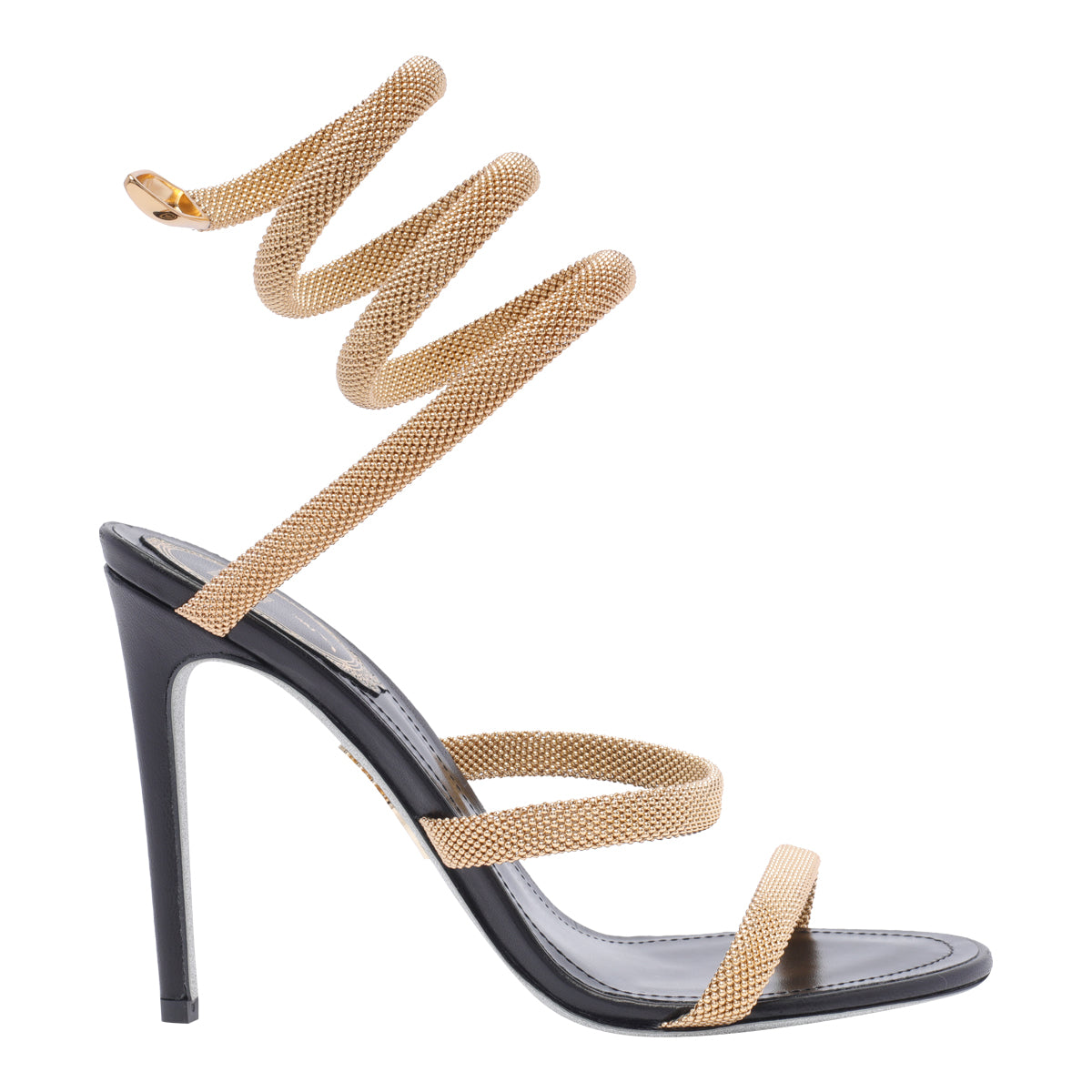 René Caovilla Sandals Black Brass/leather Sole