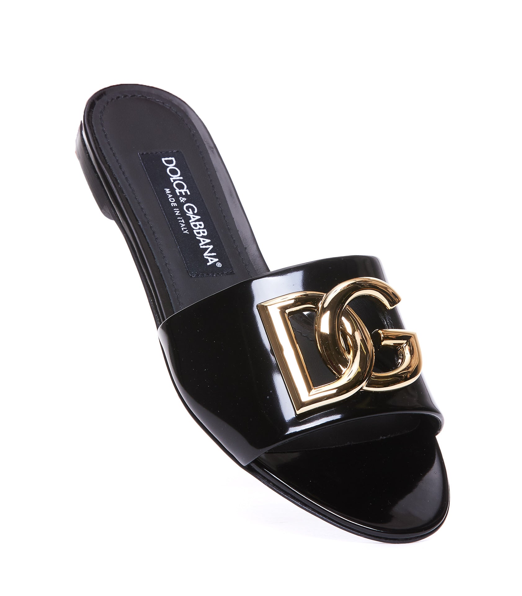 Dolce & Gabbana Sandals Black Calf Leather/leather Sole