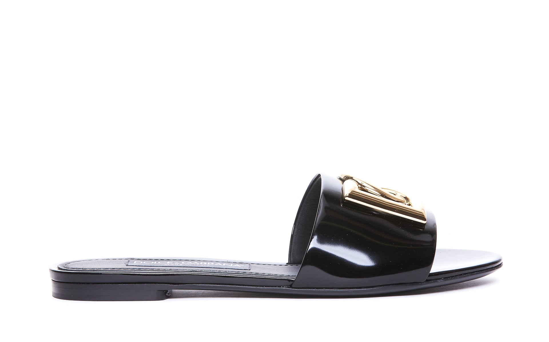 Dolce & Gabbana Sandals Black Calf Leather/leather Sole
