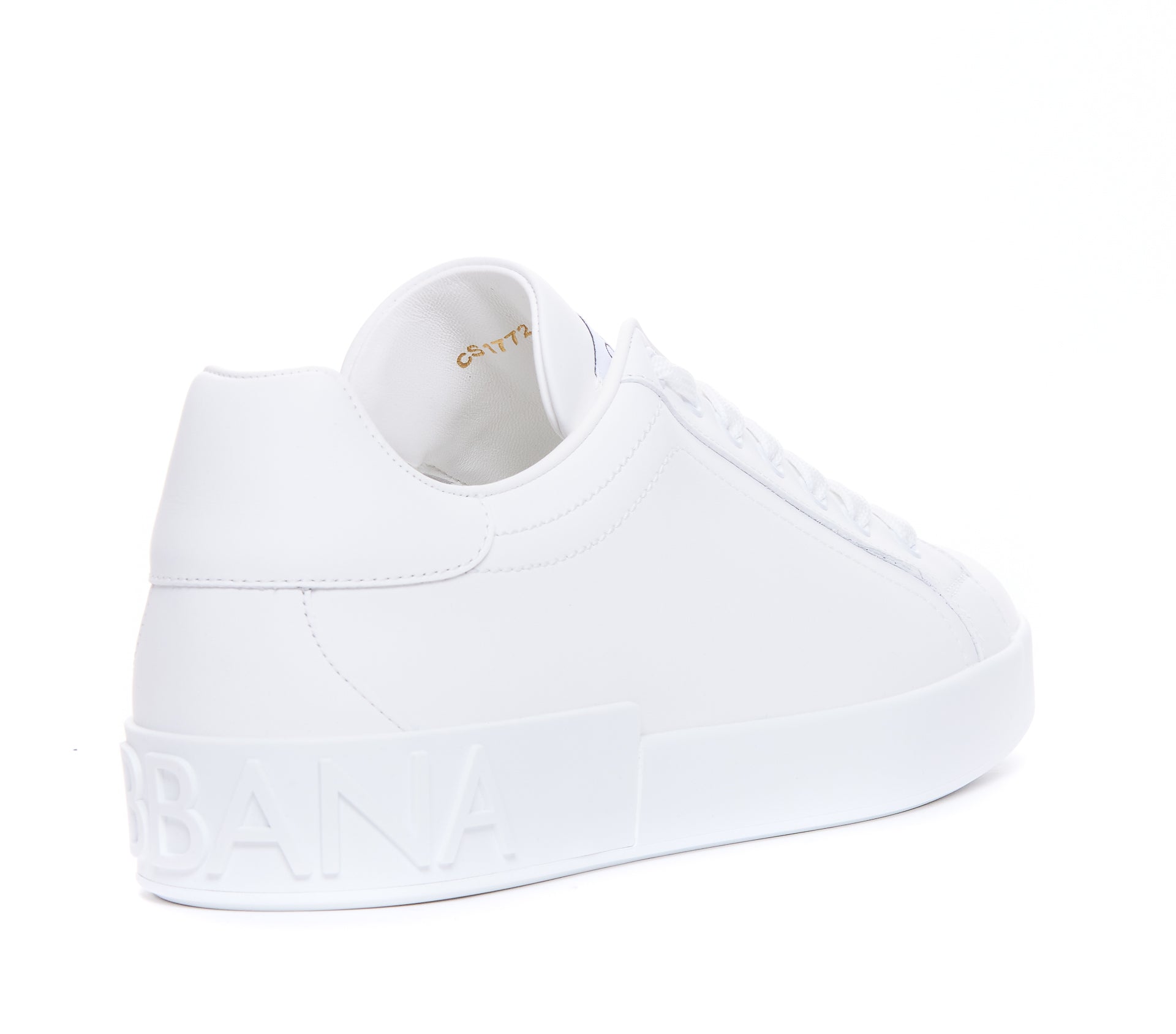 Dolce & Gabbana Sneakers White Calf Leather/rubber Sole