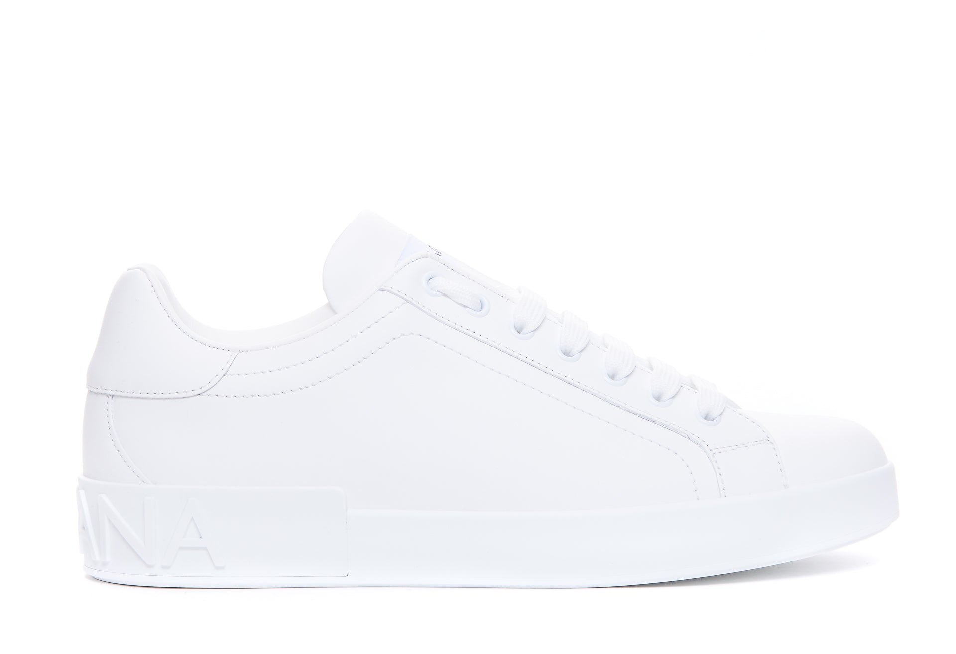 Dolce & Gabbana Sneakers White Calf Leather/rubber Sole