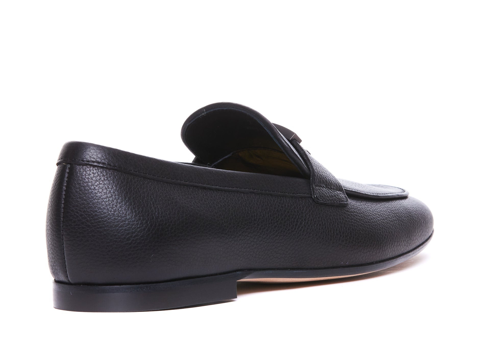 Tods Flat Shoes Black Calf Leather/leather Sole
