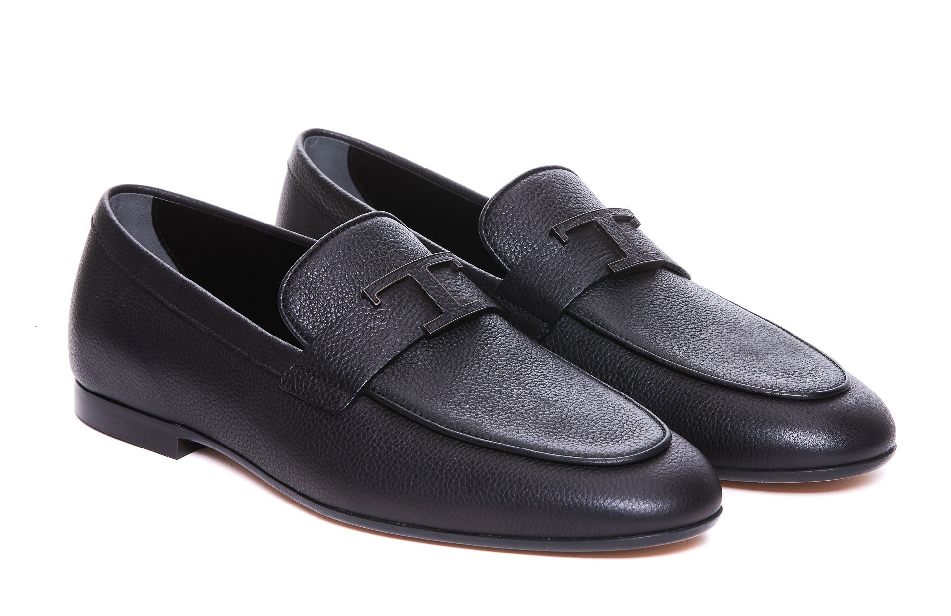 Tods Flat Shoes Black Calf Leather/leather Sole