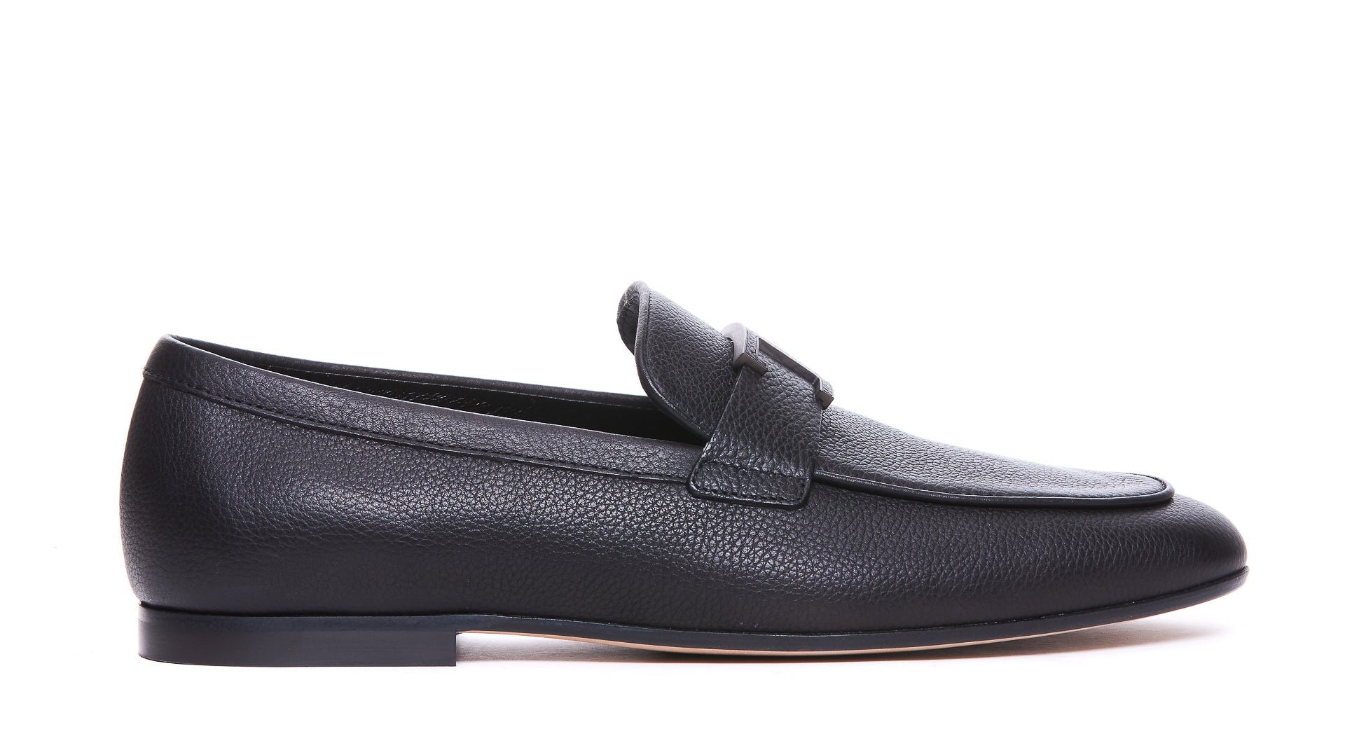 Tods Flat Shoes Black Calf Leather/leather Sole
