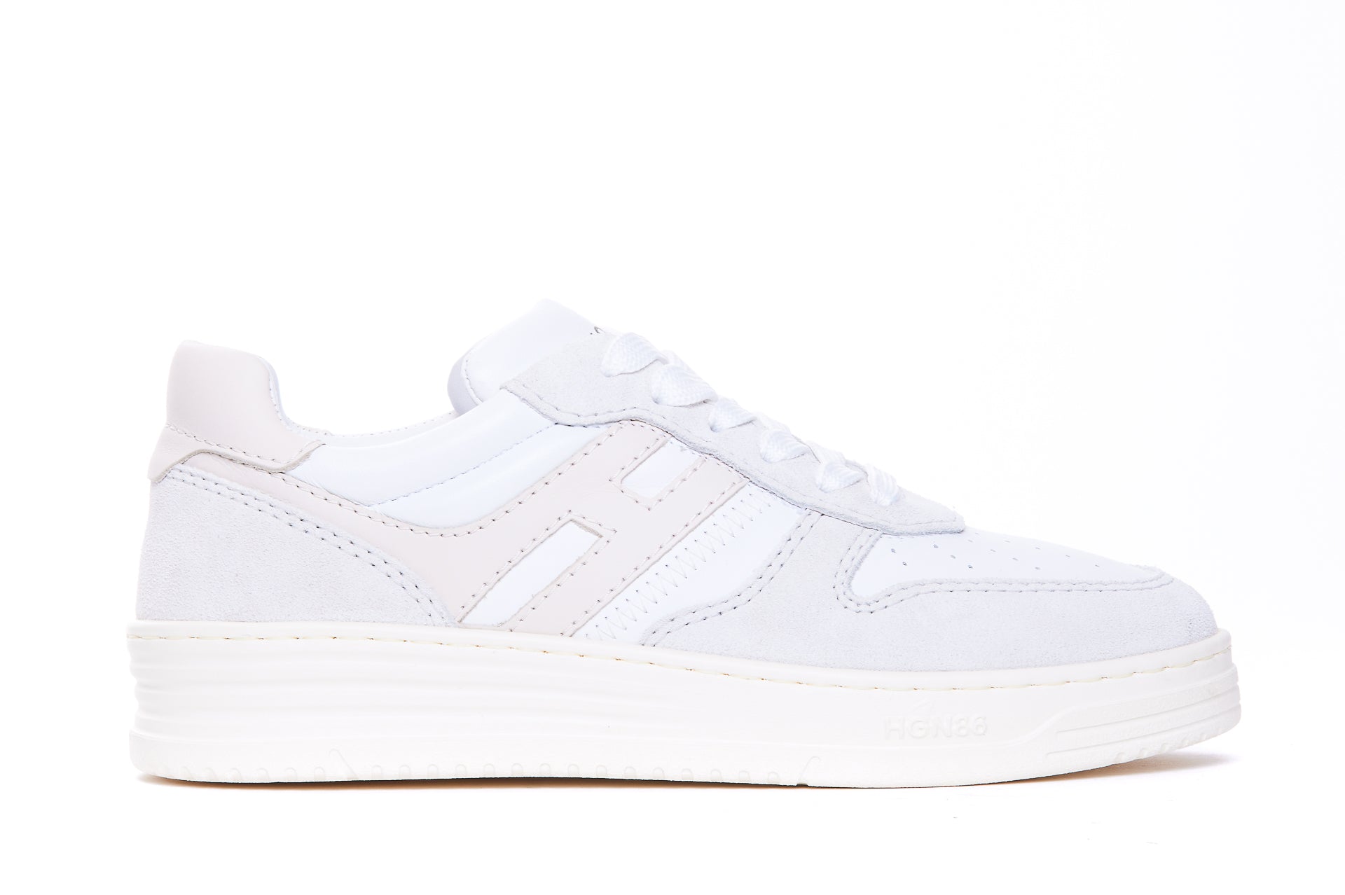 Hogan Sneakers White Calf Leather/rubber Sole