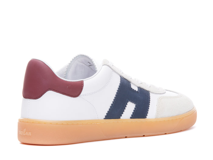Hogan Sneakers White Calf Leather/rubber Sole