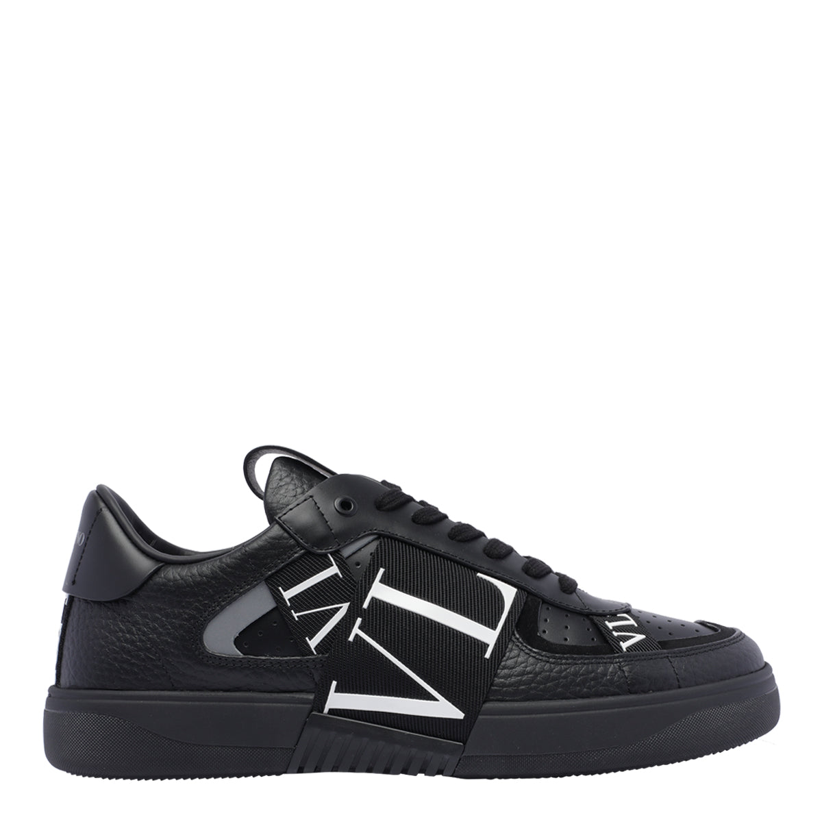 Valentino Garavani Sneakers Black Calf Leather/rubber Sole